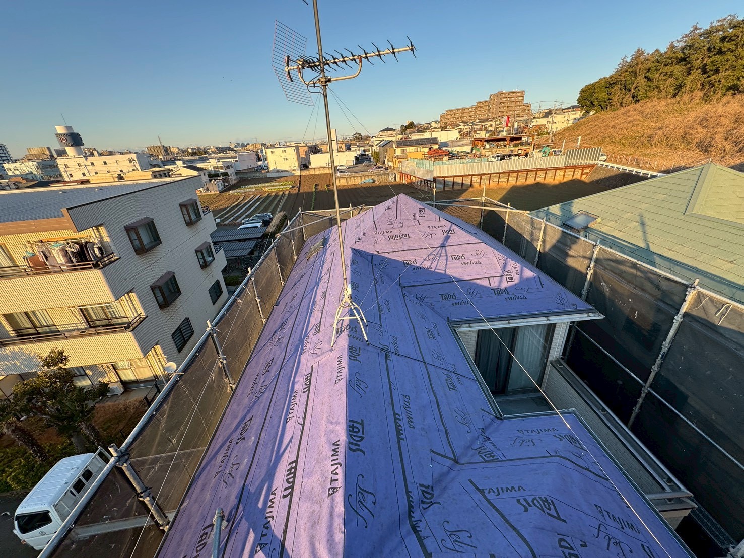 朝霞市　ルーフィングシート